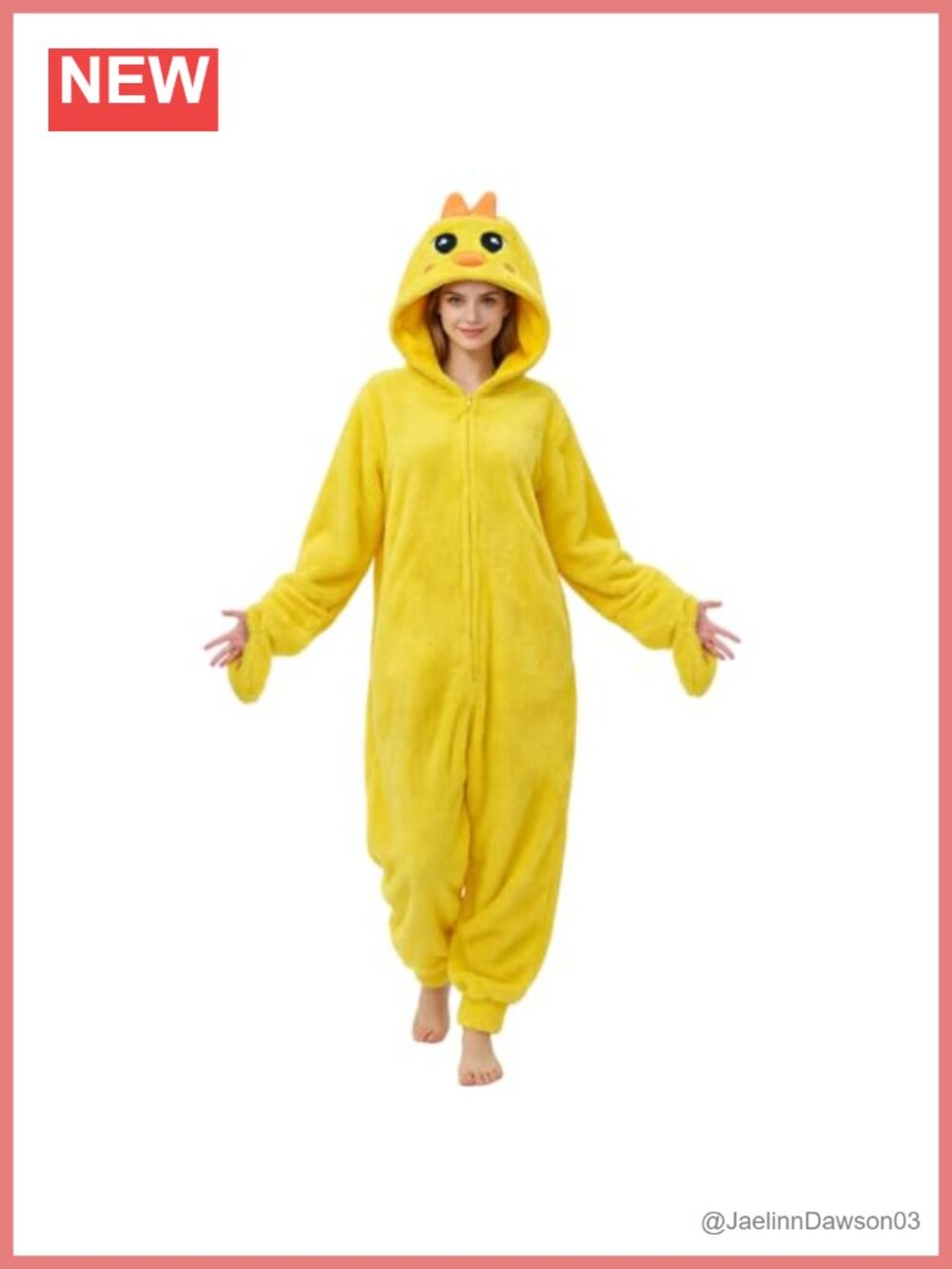 Adult Chicken Onesie Sherpa Fleece Unisex Pajamas Halloween Cosplay Jumpsuit